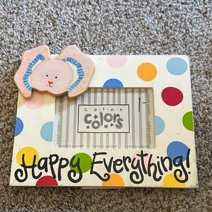 Coton Colors Happy Everything Polka Dot Picture Frame in Multicolor
